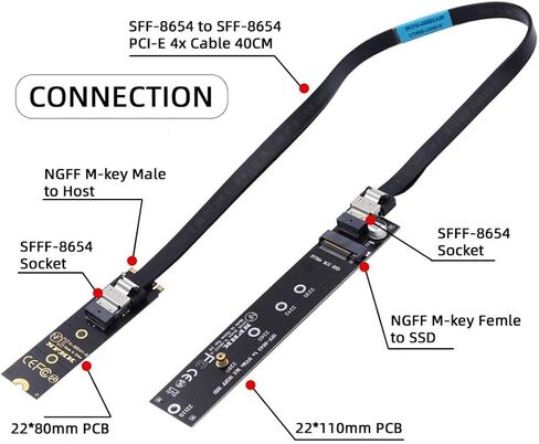 chenyang M.2 22x30mm to 22x80mm NVME M-Key NGFF Extension SSD Upgrade Adapter Compatible with ROG Ally Gaming in Kuwait