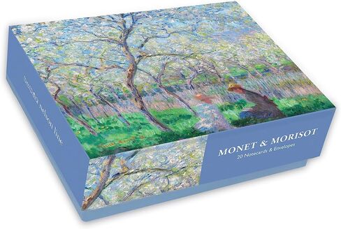 بطاقات ملاحظات في صندوق من Nelson Line Studio Monet & Morisot - 20 بطاقة ملاحظات، 5 لكل تصميم من 4 تصميمات in Saudi Arabia