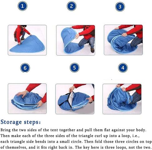 خيمة الشاطئ، مظلة الشاطئ المنبثقة، UPF 50+مظلة مأوى للشمس أوتوماتيكية مضادة للأشعة فوق البنفسجية، مظلة رياضية محمولة فورية أوتوماتيكية كابانا للأطفال، خيمة شاطئ للأطفال، لشخصين مع حقيبة حمل، (أزرق) in Kuwait