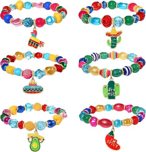 BSJELL 5 Pack Beaded Bracelet Stackable Christmas Thanksgiving St. Patrick’s Day Valentine's Day Beaded Stretch Bracelet Holiday Charm Bracelets Festive Jewelry Gifts for Women in Saudi Arabia