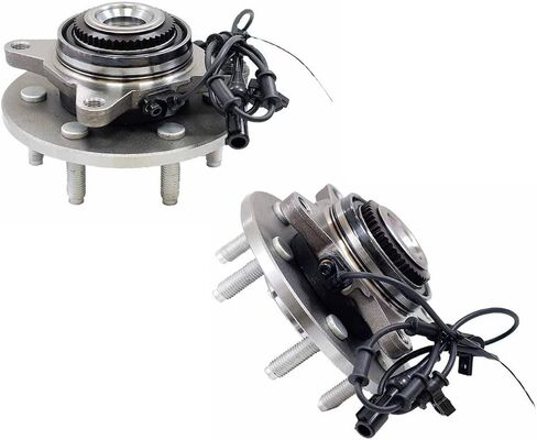 [مجموعة من 2] Longgo 515043 محور العجلة الأمامية ومجموعة المحمل متوافقة مع 4WD 4x4 2000-2006 Ford Expedition، 00-06 Lincoln Navigator - 6 عروات مع ABS in Kuwait