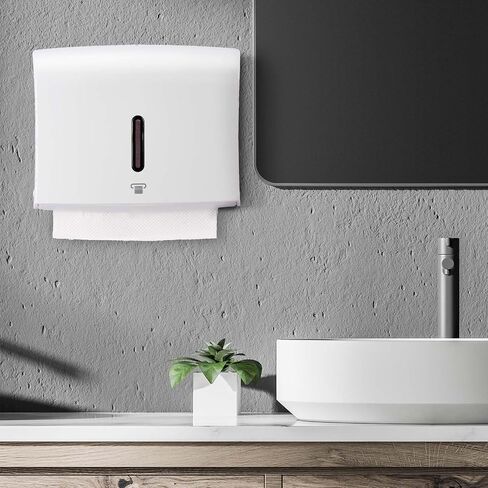 Little World Paper Towel Dispenser Wall Mount - Touchless Paper Towel Dispenser Multifold Paper Towel Dispenser Large Capacity Commercial Wall Paper Towel holder for Bathroom Kitchen Black in Saudi Arabia
