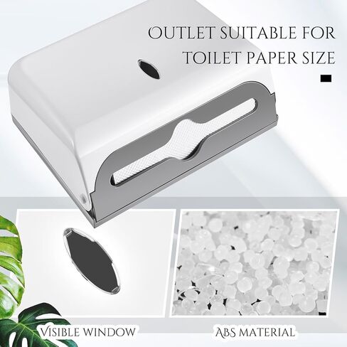 Yaomiao 2 Pcs Paper Towel Dispenser Commercial Paper Towel Dispenser No Drilling or Screws Install Wall Mount Multifold Paper Towel Dispenser for Bathroom Restroom Kitchen in Saudi Arabia