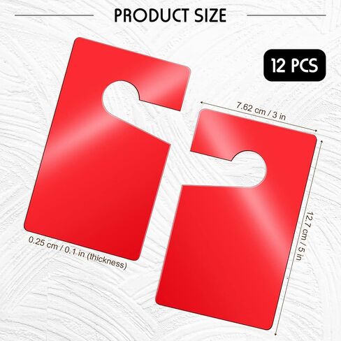 Outus 12 Pieces Thicker Parking Permit Hang Tag Blank DIY Passes 3 x 5 Inches Recyclable Weatherproof Rearview Mirror Hanging Pass for Employee Resident Car Lot Enterprises Office and More in Saudi Arabia