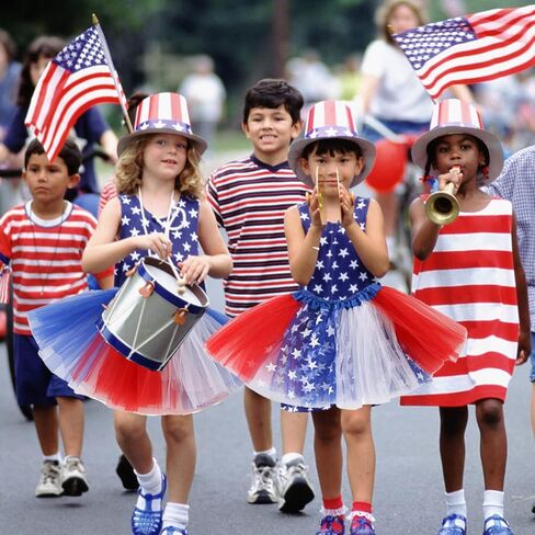 4th of July Tutu Tulle Skirt for Girls 2 PCS Independence Day American Flag Tutu Skirt Outfit USA Party Decor in Kuwait