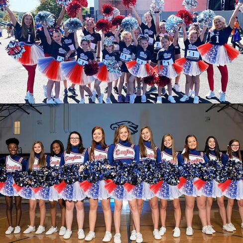 4th of July Tutu Tulle Skirt for Girls 2 PCS Independence Day American Flag Tutu Skirt Outfit USA Party Decor in Kuwait