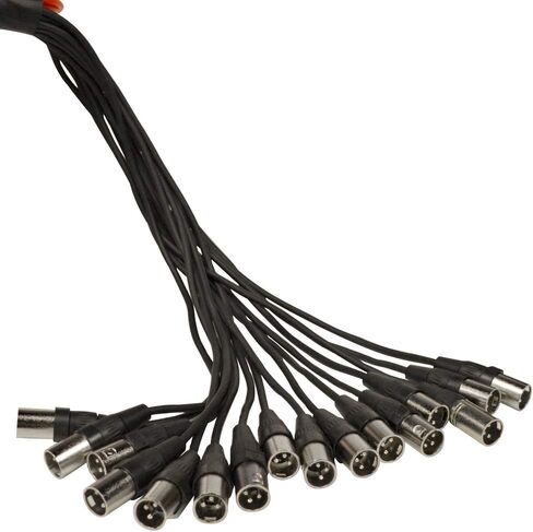 Seismic Audio - XLR Low Profile Snake Cable with 4 TRS Returns - Circuit Board Snake for Recording, Stage, Studio PA DJ use (100 Feet - 16 Channel - 4 TRS) in Saudi Arabia