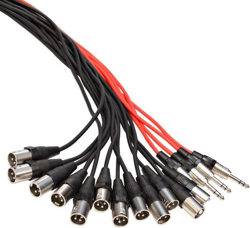 Seismic Audio - XLR Low Profile Snake Cable with 4 TRS Returns - Circuit Board Snake for Recording, Stage, Studio PA DJ use (100 Feet - 16 Channel - 4 TRS) in Saudi Arabia