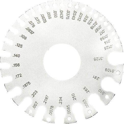 20 سلك دائري من الفولاذ المقاوم للصدأ | مقاسات قياس الأسلاك القياسية الأمريكية (AWG): 0-36 | مقياس سمك السلك | قياس سماكة الصفائح المعدنية in Kuwait