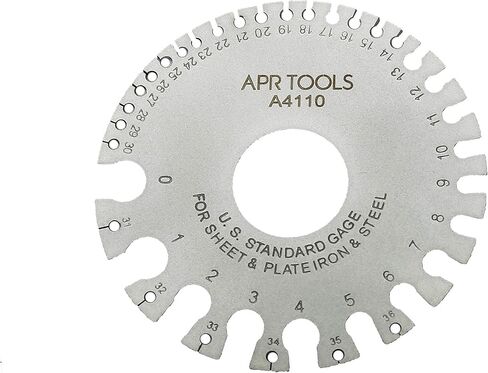 20 سلك دائري من الفولاذ المقاوم للصدأ | مقاسات قياس الأسلاك القياسية الأمريكية (AWG): 0-36 | مقياس سمك السلك | قياس سماكة الصفائح المعدنية in Kuwait