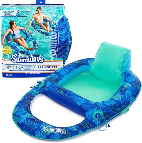 Swimways Elite Spring Float Hammock Pool Lounger, Inflatable Pool Floats Adult with Fast Inflation, Pool Hammock for Adults up to 250 lbs in Saudi Arabia