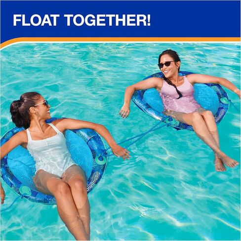 Swimways Elite Spring Float Hammock Pool Lounger, Inflatable Pool Floats Adult with Fast Inflation, Pool Hammock for Adults up to 250 lbs in Saudi Arabia