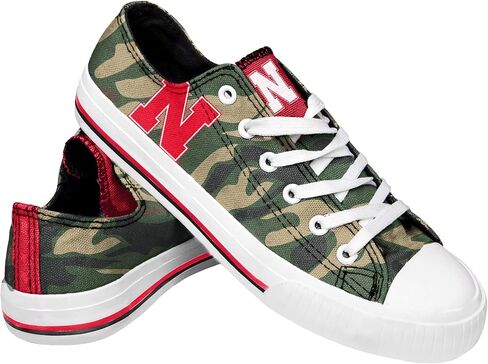 FOCO Nebraska Womens Camo Low Top Canvas Shoe Size 8 in Saudi Arabia