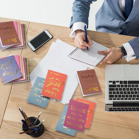 24 Pcs Gold Foil Bible Verse Notebook Religious Motivational Notepads Small Pocket Journal Inspirational Notepads Christian Scripture Notebooks for Office School Travel Supplies, 3.5 x 5 Inch in Saudi Arabia
