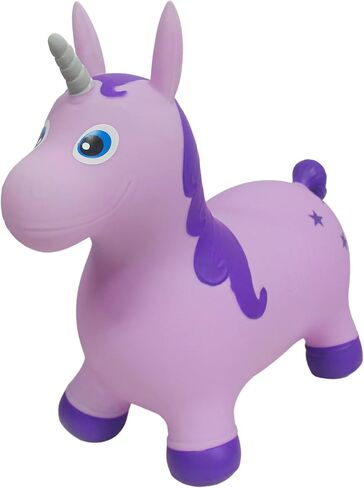 bintiva Children's Horse Hopper,with Free Foot Pump, Exercise Jumping Animal, Bouncy Horsey for Children, Fun Space Hopper for Core Strengthening (Purple Horse, Regular) in Saudi Arabia