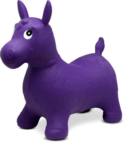 bintiva Children's Horse Hopper,with Free Foot Pump, Exercise Jumping Animal, Bouncy Horsey for Children, Fun Space Hopper for Core Strengthening (Purple Horse, Regular) in Saudi Arabia