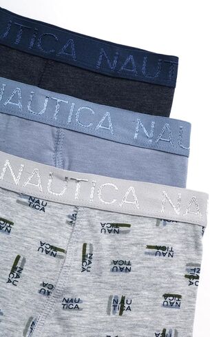 ملابس داخلية للأولاد من Nautica - 3 قطع، 6 قطع من الملابس الداخلية القطنية القابلة للتمدد (المقاس: 4-18) in Saudi Arabia