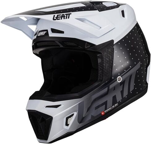 Leatt Helmet Kit Moto 8.5 V24 Blk/Wht #M 57-58cm in Saudi Arabia