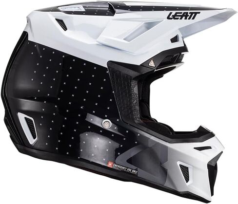 Leatt Helmet Kit Moto 8.5 V24 Blk/Wht #M 57-58cm in Saudi Arabia