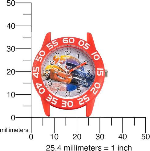 Disney Cars Kids' Plastic Time Teacher Analog Quartz Nylon Strap Watch in Saudi Arabia