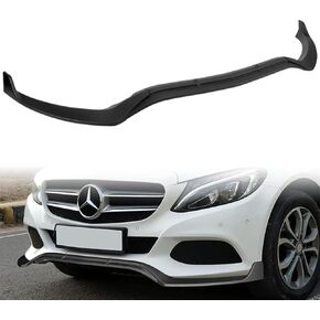 Q1-TECH, Front Bumper Lip fit for Compatible with 2015-2018 Mercedes-Benz W205 C-Class C180 C200 C300 Base Bumper, Front Bumper Lip Spoiler Air Chin Body Kit Splitter ABS, STP-Sty (Painted Black) in Kuwait