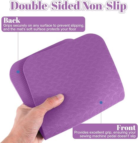 2 حزمة دواسة آلة الخياطة، 13.4 × 6.7 بوصة دواسة قدم غير قابلة للانزلاق، 0.24 بوصة سميكة آلة الخياطة وسادة اللحف لوازم الملحقات in Kuwait