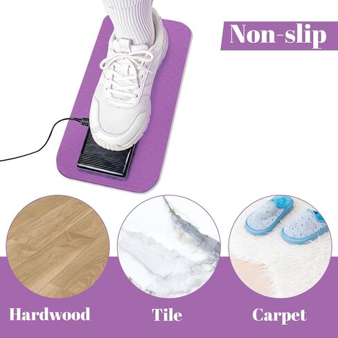 2 حزمة دواسة آلة الخياطة، 13.4 × 6.7 بوصة دواسة قدم غير قابلة للانزلاق، 0.24 بوصة سميكة آلة الخياطة وسادة اللحف لوازم الملحقات in Kuwait