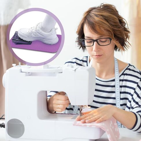 2 حزمة دواسة آلة الخياطة، 13.4 × 6.7 بوصة دواسة قدم غير قابلة للانزلاق، 0.24 بوصة سميكة آلة الخياطة وسادة اللحف لوازم الملحقات in Kuwait