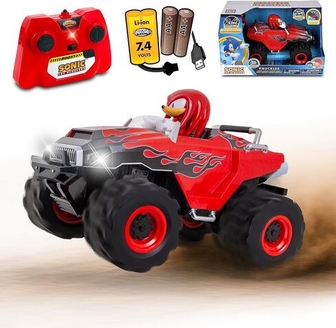 NKOK RC Sonic Racing CrossWorlds Monster Truck، المفاصل، جهاز تحكم عن بعد 2.4 جيجا هرتز جاهز للتشغيل، تعزيز توربو، حركة بهلوانية بالدراجة والدونات، جميع التضاريس، الطرق الوعرة، للأعمار من 6 سنوات فما فوق، هدية ممتعة للأطفال، الفائز بجائزة اللعبة in Saudi Arabia