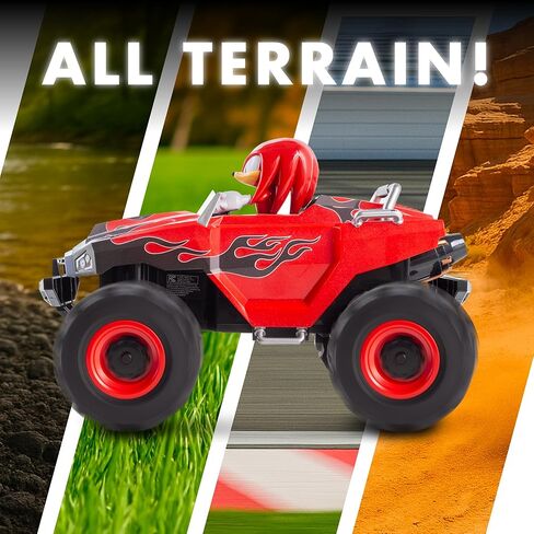 NKOK RC Sonic Racing CrossWorlds Monster Truck، المفاصل، جهاز تحكم عن بعد 2.4 جيجا هرتز جاهز للتشغيل، تعزيز توربو، حركة بهلوانية بالدراجة والدونات، جميع التضاريس، الطرق الوعرة، للأعمار من 6 سنوات فما فوق، هدية ممتعة للأطفال، الفائز بجائزة اللعبة in Saudi Arabia
