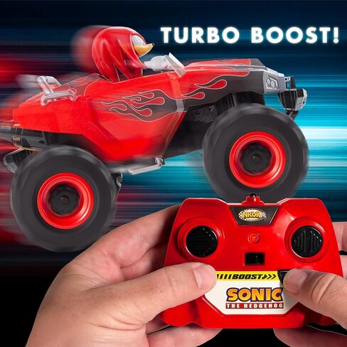 NKOK RC Sonic Racing CrossWorlds Monster Truck، المفاصل، جهاز تحكم عن بعد 2.4 جيجا هرتز جاهز للتشغيل، تعزيز توربو، حركة بهلوانية بالدراجة والدونات، جميع التضاريس، الطرق الوعرة، للأعمار من 6 سنوات فما فوق، هدية ممتعة للأطفال، الفائز بجائزة اللعبة in Saudi Arabia