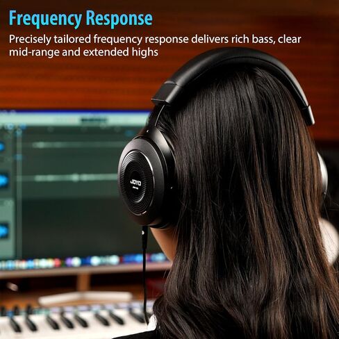 JOYO Studio Headphones Monitor Headphone for Recording Over Ear Noise Canceling for Guitar Cellphone Mixer Amplifier Podcast DJ and Keyboard Piano (JMH-02) in Saudi Arabia