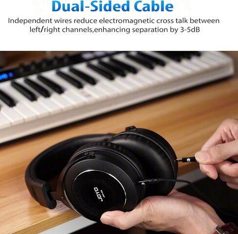 JOYO Studio Headphones Monitor Headphone for Recording Over Ear Noise Canceling for Guitar Cellphone Mixer Amplifier Podcast DJ and Keyboard Piano (JMH-02) in Saudi Arabia