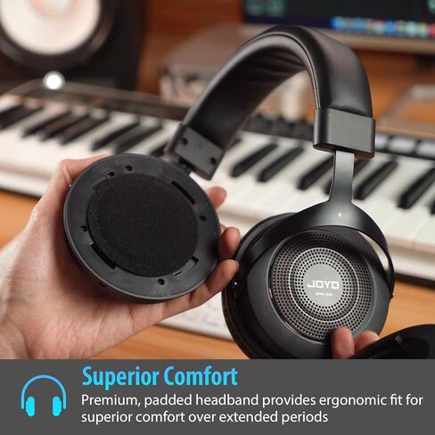 JOYO Studio Headphones Monitor Headphone for Recording Over Ear Noise Canceling for Guitar Cellphone Mixer Amplifier Podcast DJ and Keyboard Piano (JMH-02) in Saudi Arabia