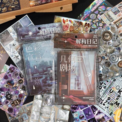 أكثر من 1600 قطعة من كتب الملصقات القديمة لمستلزمات سجل القصاصات ومستلزمات المجلات غير المرغوب فيها - ملصقات Y2K الرجعية (لامعة/غير لامعة/مزخرفة) | الأشياء الزائلة، لوازم المجلات، الزينة الحرفية in Kuwait