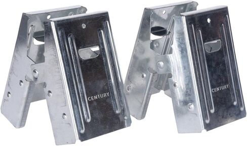 Century Drill & Tool 72998 2x4 Saw Horse Brackets, Set of 8, Galvanized, Compact Storage in Saudi Arabia