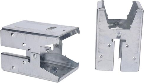 Century Drill & Tool 72998 2x4 Saw Horse Brackets, Set of 8, Galvanized, Compact Storage in Saudi Arabia