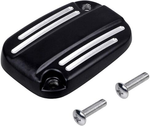 Contrast CNC Brake Master Cylinder Cover Reservoir Cap Compatible with 08-17 Harley Road King Street Electra Glide 09-13 Trike in Saudi Arabia