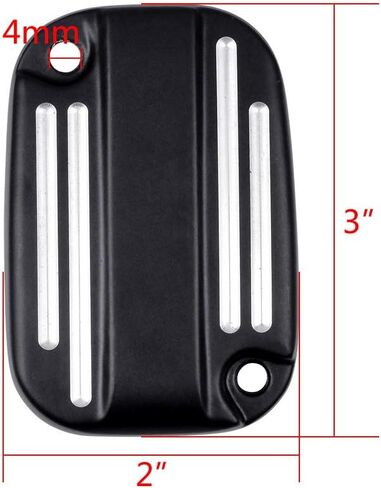 Contrast CNC Brake Master Cylinder Cover Reservoir Cap Compatible with 08-17 Harley Road King Street Electra Glide 09-13 Trike in Saudi Arabia