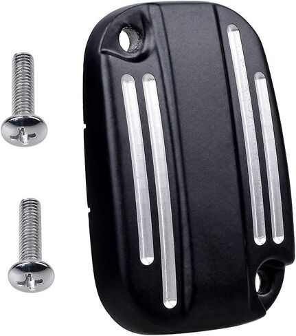 Contrast CNC Brake Master Cylinder Cover Reservoir Cap Compatible with 08-17 Harley Road King Street Electra Glide 09-13 Trike in Saudi Arabia
