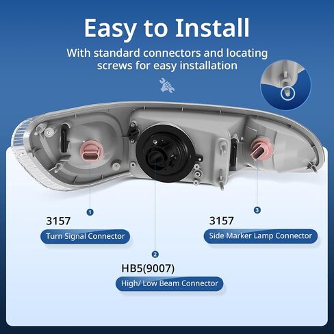 Headlights for Peterbilt 386, Truck Headlight Assembly for Peterbilt 330 325 335 337 340 348 382 384 386 387, with DOT Approved High and Low Beam Replacement Left and Right(A Pair) in Saudi Arabia