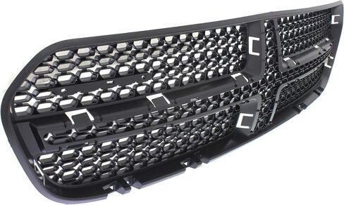 Go-Parts - Textured Black Grille Insert with Chrome Trim for Dodge Durango Citadel, GT (2017), Limited, SXT Models (2014-2020), Code MF5, Replacement 2015 2016 2017 2018 2019 in Saudi Arabia
