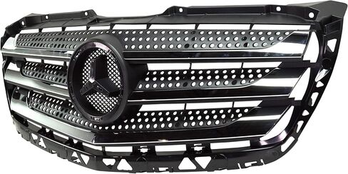Go-Parts - Grille for Mercedes Benz Sprinter 2014-2018, Black Shell and Insert with Chrome Molding, Replacement 2015 2016 2017 in Saudi Arabia