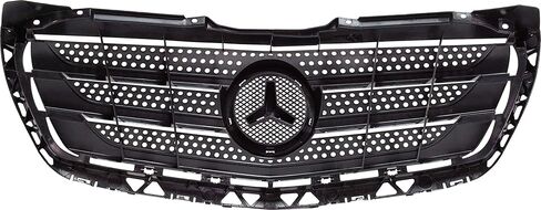 Go-Parts - Grille for Mercedes Benz Sprinter 2014-2018, Black Shell and Insert with Chrome Molding, Replacement 2015 2016 2017 in Saudi Arabia