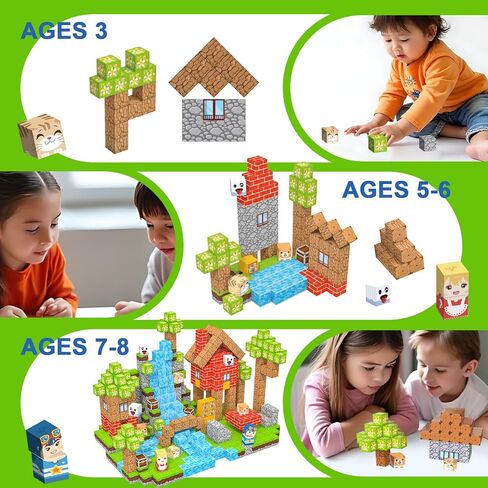 Magnetic Blocks 100 PCS Magnetic Building Blocks, 3+ STEM Montessori Sensory Toys, Magnetic Cube for for 3 4 5 6 7 8 9 10 11 12 8-12 Years Old Boys & Girls Birthday Gifts in Saudi Arabia