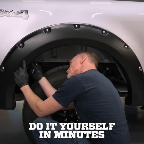 أجش بطانات الحاجز مشاعل نمط الجيب | يناسب 2024-2026 فورد F-250 سوبر ديوتي؛ 2024-2026 فورد F-350 سوبر ديوتي | أمامي وخلفي، 4 قطع. أسود | 2802969 in Kuwait