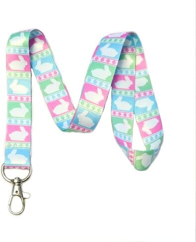 Easter Themed Lanyard Key Chain Id Badge Holder (Easter Eggs) in Saudi Arabia