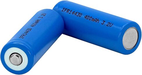 2pcs 3.2V 400mA 14430 Button Top,It is a Power Source for Portable Devices, Suitable for Products. in Saudi Arabia