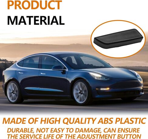Passenger Side Seat Adjustment Button Cover & Cushion Forward Switch Black Trim Design Replacement Part Numbers 1098842-00-D & 1098842-01-D Compatible with TSL Model 3/Y 2017-2020 in Saudi Arabia