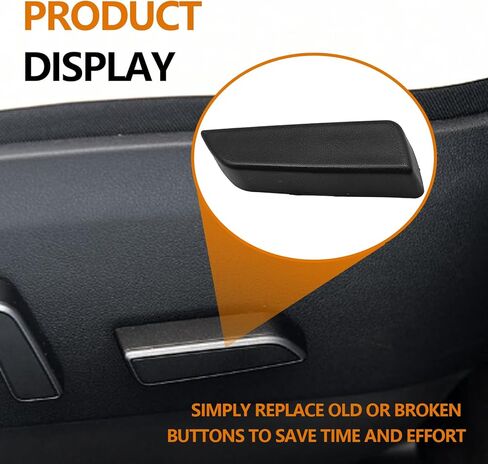 Passenger Side Seat Adjustment Button Cover & Cushion Forward Switch Black Trim Design Replacement Part Numbers 1098842-00-D & 1098842-01-D Compatible with TSL Model 3/Y 2017-2020 in Saudi Arabia